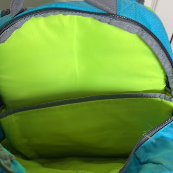 Under Armour Blue and Neon Green Storm Backpack - Picture 4 of 5